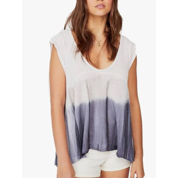 NEW We The Free by Free People Women’s Small Ombré Lilac Fog Combo Dip-dye Sleev - Picture 4 of 8